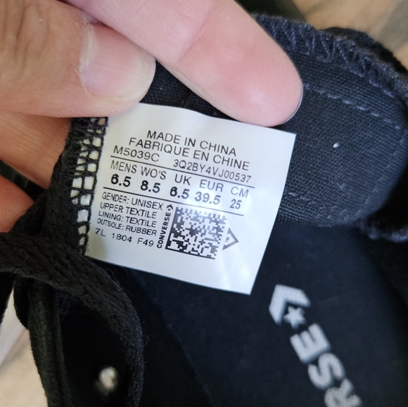 Converse All Star Black Women's Sneakers - Picture 4 of 6